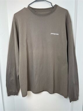 Patagonia Organic Cotton Mountain Graphic Long Sleeve M